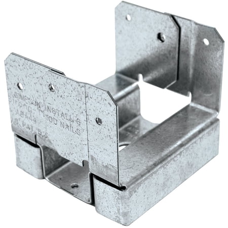 Simpson Strong-Tie Adjustable Post Base ABA44Z - Galvanized Z-Max 4x4 1 Each — Residential Use Standard Application