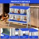 thumbnail image 5 of QinaQin Caja nido para gallinas de 6, 8 o 10 huecos, fabricada en acero galvanizado resistente al óxido, fácil recolección de huevos y limpieza, 5 of 7
