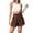 Khaki-430513VV, variant on Womens Linen Shorts Wide Leg High Waist Ruffle Women's Shorts Loose Elastic Summer Beach Short with Deep Pockets