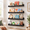 Black, variant on Black Scalloped Floating Wall Shelves, Set of 4, Solid Pine Wood, 17.72 x 5.59 x 4.88 in