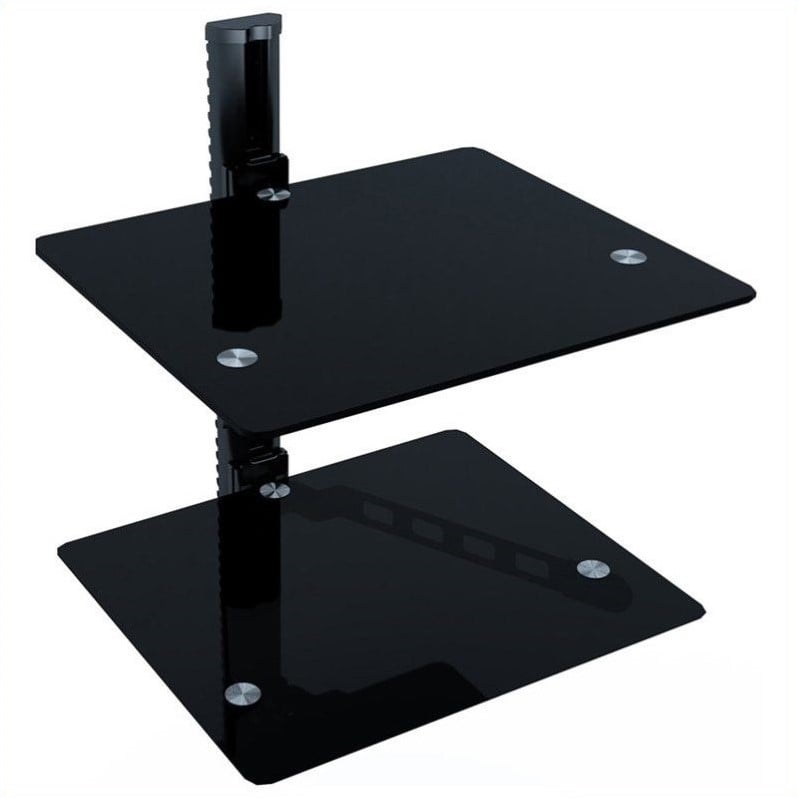Corliving Component Wall Shelf in Black