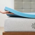 thumbnail image 4 of Zinus Spa Sensations Twin 2 inch Cooling Gel Memory Foam Mattress Topper, Pressure Relief, CertiPUR-US Certified Foam, 4 of 8