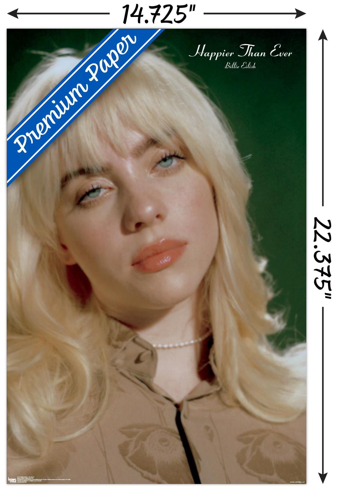 Billie Eilish - Headshot Wall Poster, 14.725" x 22.375"