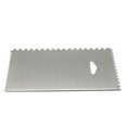 thumbnail image 1 of Xingzhi Stainless Steel Cake Scraper Cream Icing Smoothers Teeth Edge Cakes Decorating Sugar Craft Baking Accessory Household Tools 15*9.8cm Type 1, 1 of 9
