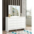 thumbnail image 7 of Home Bedroom Indoor Marilla 35" X 39"Modern Rectangle Framed Dresser Mirror - White, 7 of 7