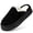 Black(New Style), variant on BERANMEY Cozy Platform Fuzzy Slippers for Women and Men Short Ankle Slippers with Anti-Slip Sole Lined with Warm Furry Perfect for Indoor & Outdoor Use