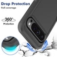 thumbnail image 5 of Dteck Case for Google Pixel 9 Pro XL,Military Grade Protection Silicone + PC Case Shockproof Back Cover for Google Pixel 9 Pro XL,Black, 5 of 5
