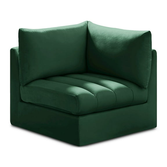 Meridian Furniture Jacob Green Velvet Corner