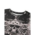 thumbnail image 4 of Springcmy Y2K Fairy Grunge Skull Shirts for Women Teens Girls Punk Graphic Baggy Tee Shirts Tops Halloween Clothes, 4 of 7