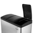 thumbnail image 3 of Elama 3 Section 15 Liter/4 Gallon Each Section Trash and Recycling Step Bin, 3 of 8