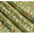 thumbnail image 3 of Soimoi Green Cotton Voile Fabric Stripe,Seashell & Starfish Ocean Decor Fabric Printed Yard 42 Inch Wide, 3 of 7