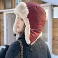 thumbnail image 4 of Roncen Women's Winter Trapper Hat with Ear Flaps, Fleece Lined Windproof Ski Mask for Men & Women, Cold Weather Riding Skiing Beanie, 4 of 5