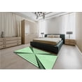 thumbnail image 5 of Ahgly Company Machine Washable Indoor Square Transitional Mint Green Area Rugs, 7' Square, 5 of 7