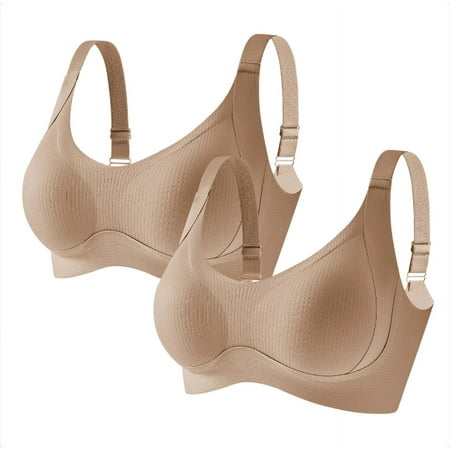 PRORMOOW Wireless Push Up Bra  Running Sports Bras for Women  Wireless Bras  Women s Soft Large Size Seamless Lightly Steel Everyday Basic Ring Sexy Sports Beautiful Gathering Fixing Cup Bra  36