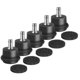 thumbnail image 1 of 5pcs Glides Replacement Office Chair Or Stool Swivel Caster Wheels To Fixed Stationary Castors, Off, 1 of 4