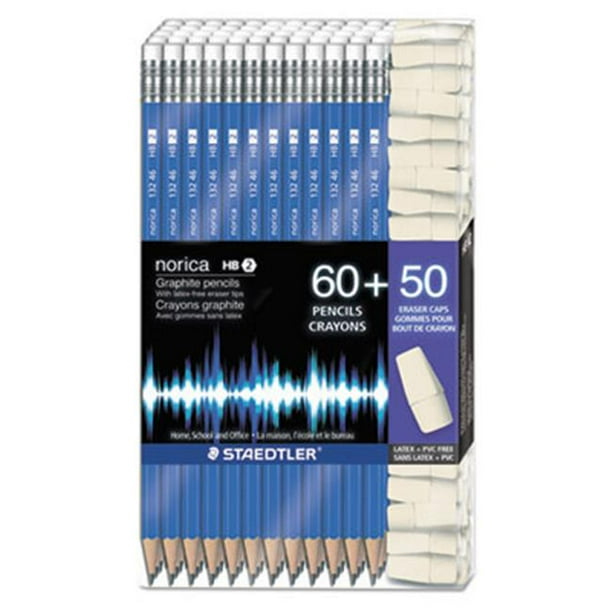 Staedtler 13246SBKONA Norica Woodcase Pencil - Graphite Plomb&44; Baril Bleu - 60 par Pack