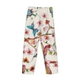 thumbnail image 5 of Kll Mens Pajama Pants For Men,Mens Lounge Pants,Funny Gifts For Men,Men'S Pajama Bottoms-Watercolor Floral With Butterflies, 5 of 9