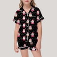 thumbnail image 2 of WEAIXIMIUNG Pajamas For Children Shirt And Pant Matching Set Sleepwear Set With Pockets For Christmas 8-9 Years, 2 of 4