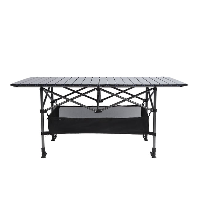 Mesa Plegable Al Aire Libre, Mesa Plegable Compacta Al Aire Libre de Acero de Carbono Para El Hogar
