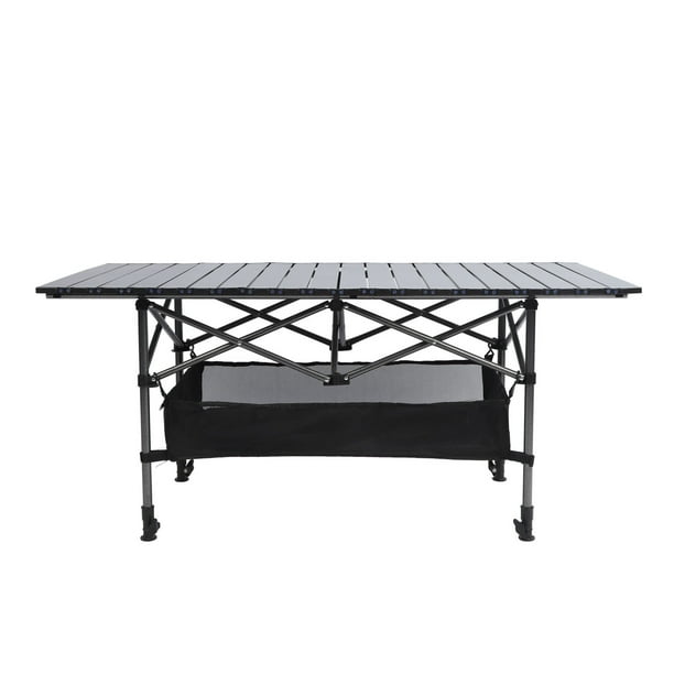 Mesa Plegable Al Aire Libre, Mesa Plegable Compacta Al Aire Libre de Acero de Carbono Para El Hogar