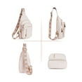 thumbnail image 2 of Luxtrada Leather Sling Bag for Women,Travel Small Sling Bag Fanny Pack Crossbody Bags for Women (White), 2 of 7