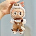 thumbnail image 2 of Ropa para muñecas de peluche en miniatura de 17 cm, accesorios, suéter de calle universitaria, ropa para muñecas Labubu Idol, 2 of 5
