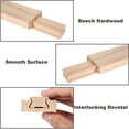 thumbnail image 3 of 6 PCS 35cm/13.78Inch Wooden Drawer Slides Bottom Mount, Classic Traditional Wood Center Guide Track Bottom Mount with Slide Glides, Replacement Inforcement Part for Drawer, 3 of 7
