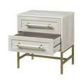 thumbnail image 2 of Hopper Studio Sophia 2-Drawer Nightstand in Sand Finish with Rattan Drawers for Bedrooms, 2 of 6