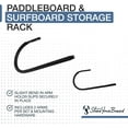 thumbnail image 3 of Stand Up Paddle Board and Kayak Rack - Surfboard Wall Mount Garage Ceiling Storage Racks Heavy-Duty Indoor Organizer Space-Saving X-Large, 3 of 4