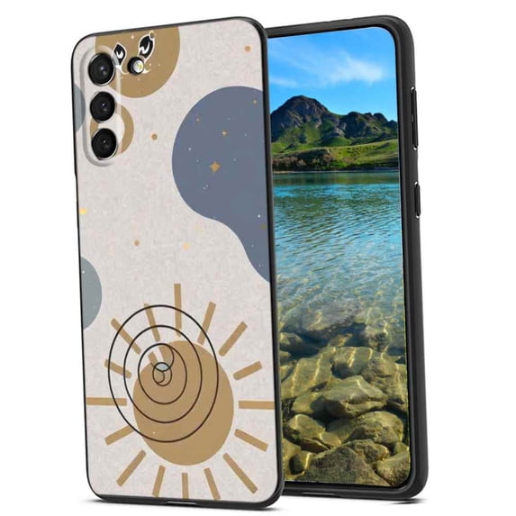 Abstract-moon-3 Phone Case, Degined for Samsung Galaxy S21 FE Case Men Women, Flexible Silicone Shockproof Case for Samsung Galaxy S21 FE