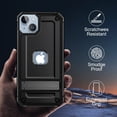 thumbnail image 5 of Petocase for iPhone 14 Case with Stand Rugged Protection Hard Shockproof Bumper Kickstand Phone Cover,Black, 5 of 8