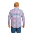 thumbnail image 2 of Big Kong camisa cuadros rosa manga larga tallas grandes hombre hombre, 2 of 5