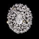thumbnail image 5 of Broche de Nupcial de de Imitación de Cristal Completo, 5 of 6