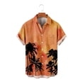 thumbnail image 4 of qolati Hawaiian Shirts for Men Summer Short Sleeve Tropical Print Button Down Beach Shirt Casual Loose Fit Cuban Guayabera Bowling Shirt Gift for Men 2024, 4 of 6