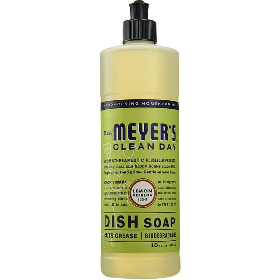 Mrs. Meyer's Clean Day Liquid Dish Soap - Lemon Verbena Scent, Concentrate - 1 Pack, 16 fl oz