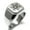 Silver, variant on Stainless Steel Metatron’s Cube Engraved Square Flat Top Biker Style Polished Signet Ring