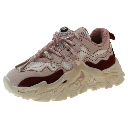 

Kids Sneakers Boys Girls Breathable Lightweight Chunky Shoes Outdoor Walking Shoes For Toddler Children