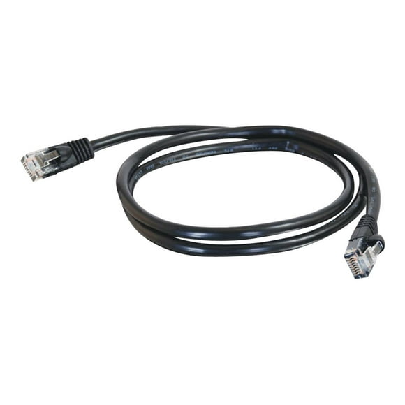C2G 50 ft Cat5e Snagless UTP Unshielded Network Patch Cable - Black 20038