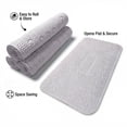 thumbnail image 3 of Asoricing Non Slip Shower Mat, 27.56x15.75 In Bathtub Mat, Strong Suction Cups, Soft Texture, Quick-Dry Drain Holes, White, 3 of 8