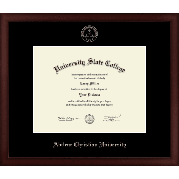 Abilene Christian University Diploma Frame, Document Size 11" x 8.5"
