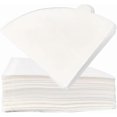 thumbnail image 1 of 200 filtros de café blanco tamaño 02, sin blanquear, de cono, desechables, de papel natural, sin blanquear, fabricados con fibras de bambú natural., 1 of 9