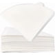 thumbnail image 1 of 200 filtros de café blanco tamaño 02, sin blanquear, de cono, desechables, de papel natural, sin blanquear, fabricados con fibras de bambú natural., 1 of 9
