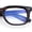 Tortoise, variant on Classic Narrow Rectangle Horn Rim Blue Light Filter Computer Glasses [Black]