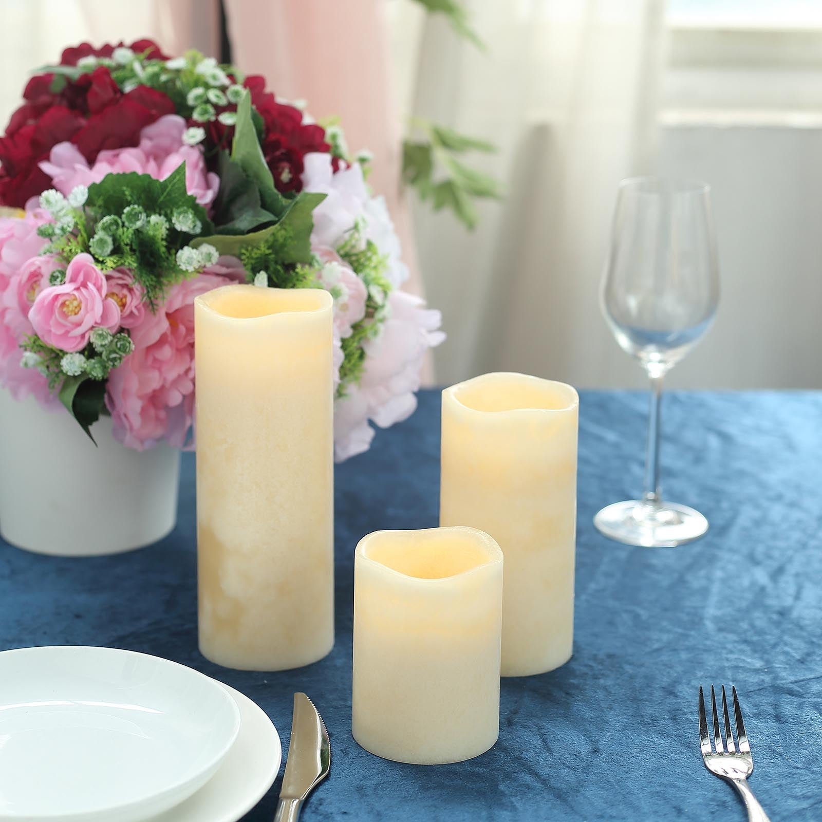 FLAMELESS LED CANDLE WARM WHITE MOVING DANCING WICK ELECTRIC CANDLES WEDDING AU 