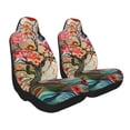 thumbnail image 2 of Sikiie Butterflies And Flowers Painting Car Seat Covers 2PCs Front Car Seat Covers Universal fit for Most Cars SUVs and Trucks-1, 2 of 9