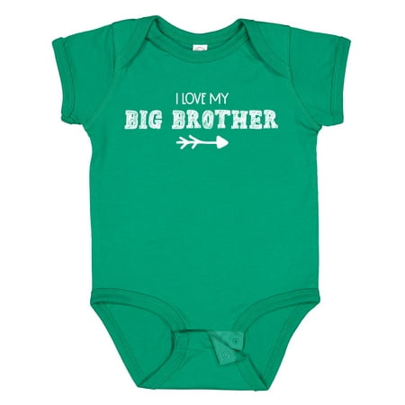 

Inktastic I Love My Big Brother with Arrow Gift Baby Boy or Baby Girl Bodysuit