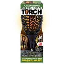 Shawshank LEDz 8015789 Ceramic Black 12-36 in. Round Garden Torch