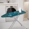 thumbnail image 2 of HELLHERO Ironing Board Cover Home Protective Cover Elastic Edge Hook and Loop Fastener Blue Rose Pattern Ironing Board Protector Cover for Tailor Shop, 2 of 5