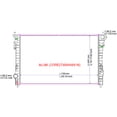 thumbnail image 2 of Engine Coolant Radiator For Ford Taurus 2008-2012 RAD13086, 2 of 2