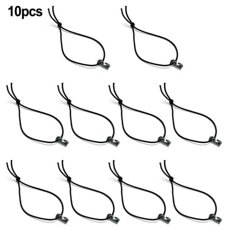

10pcs Elastic Rope Cord Bungee Ties With Plastic Hook Buckle For Strapping